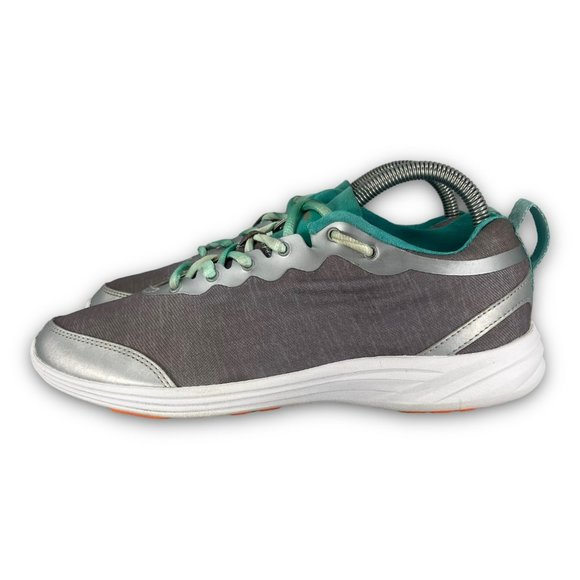 Vionic Agile Fyn Athletic Sneakers Low Top Lace Up Orthaheel Light Gray Women 8 - Picture 2 of 10